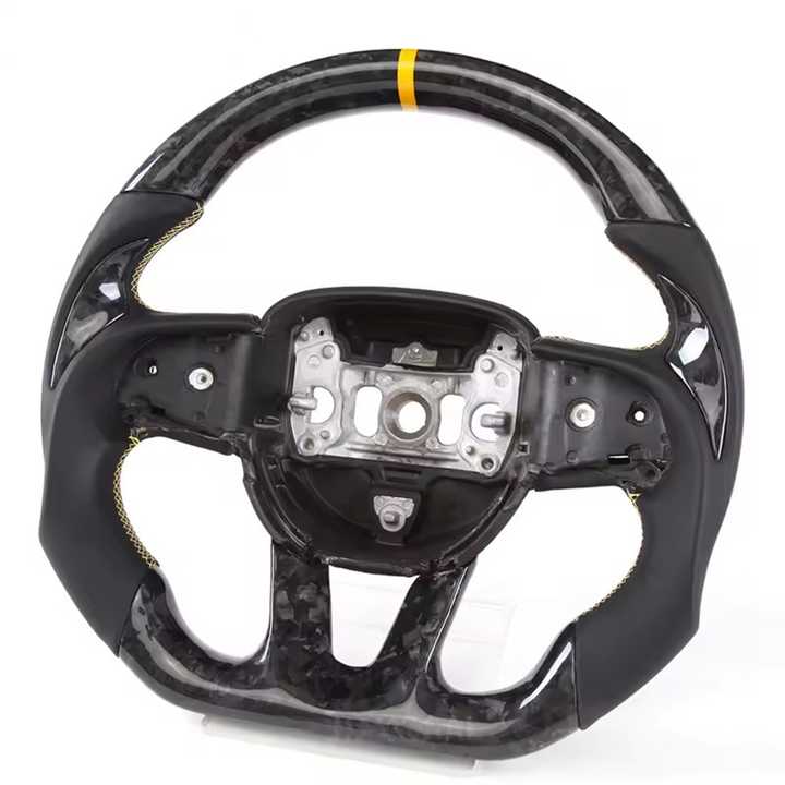 2017-2024 Dodge Challenger LED Carbon Fiber Steering Wheel product reference image
