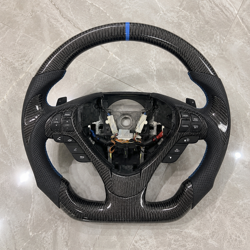 2007-2009 Acura TL Sport Leather Carbon Fiber Steering Wheel