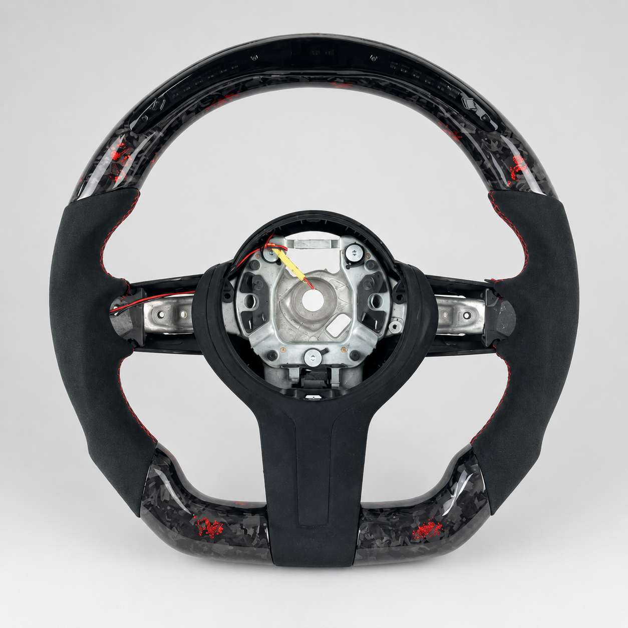 2010-2021 BMW F20/F21/F22/F30/F31/F32/F33 Red LED Carbon Fiber Steering Wheel