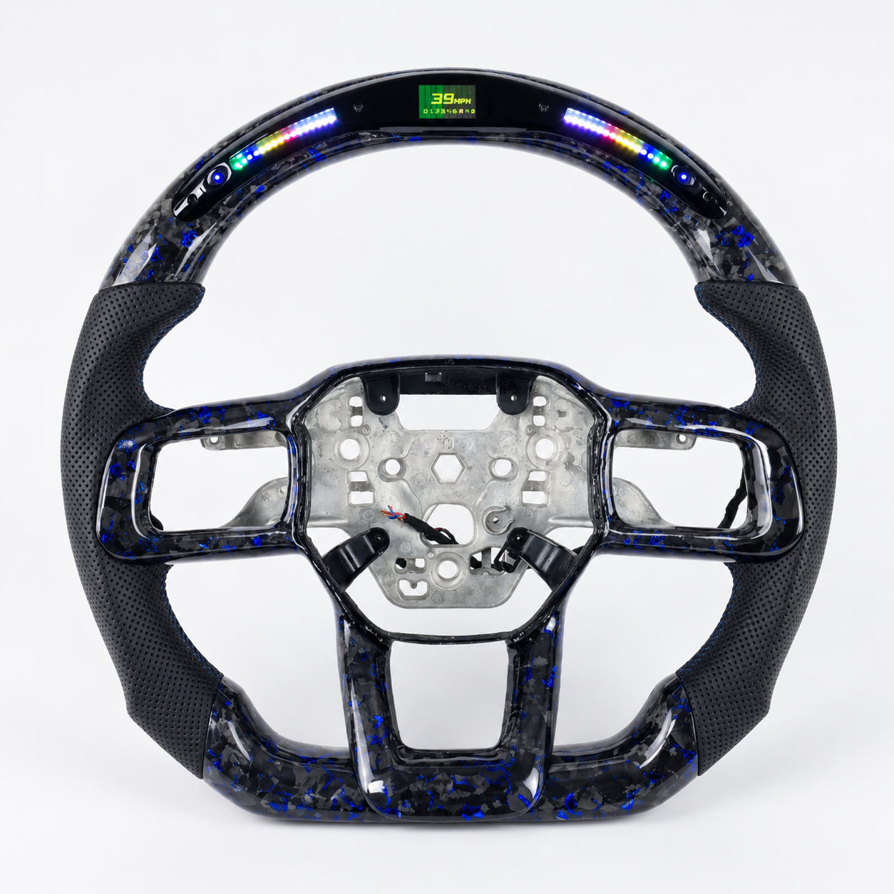 2023-2026 Ford Mustang S650 GT500 EcoBoost Forged Carbon Fiber Steering Wheel
