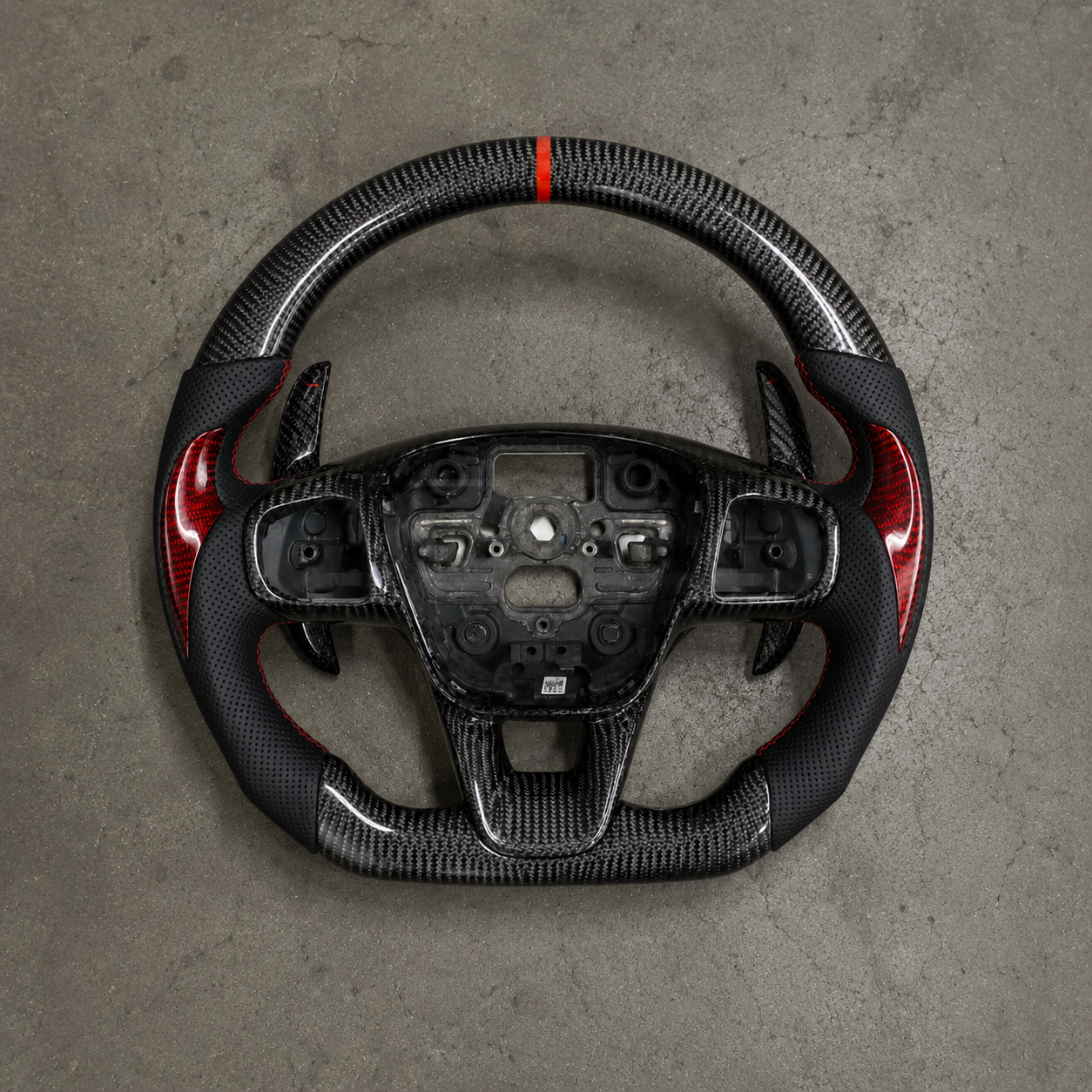 2015-2019 Ford Focus MK4 ST/RS Carbon Fiber Steering Wheel with Shift Paddles