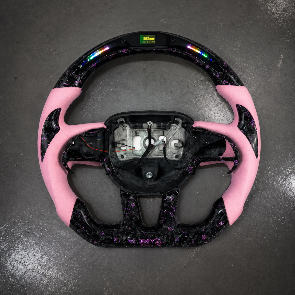 2015-2024 Dodge Challenger SRT LED Carbon Fiber Steering Wheel