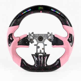 2015-2017 Infiniti Q50/QX50/Q60/QX60 Pink LED Carbon Fiber Steering Wheel