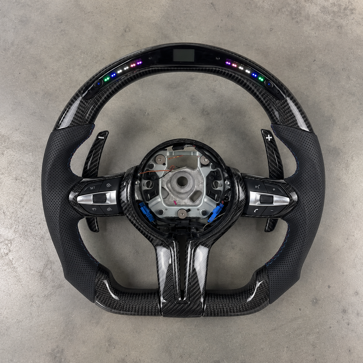 2011-2021 BMW F-Series M2/M3/M4 LED Paddle Carbon Fiber Steering Wheel
