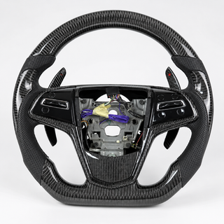 2013-2018 Cadillac ATS/CTS-V Carbon Fiber Leather Steering Wheel