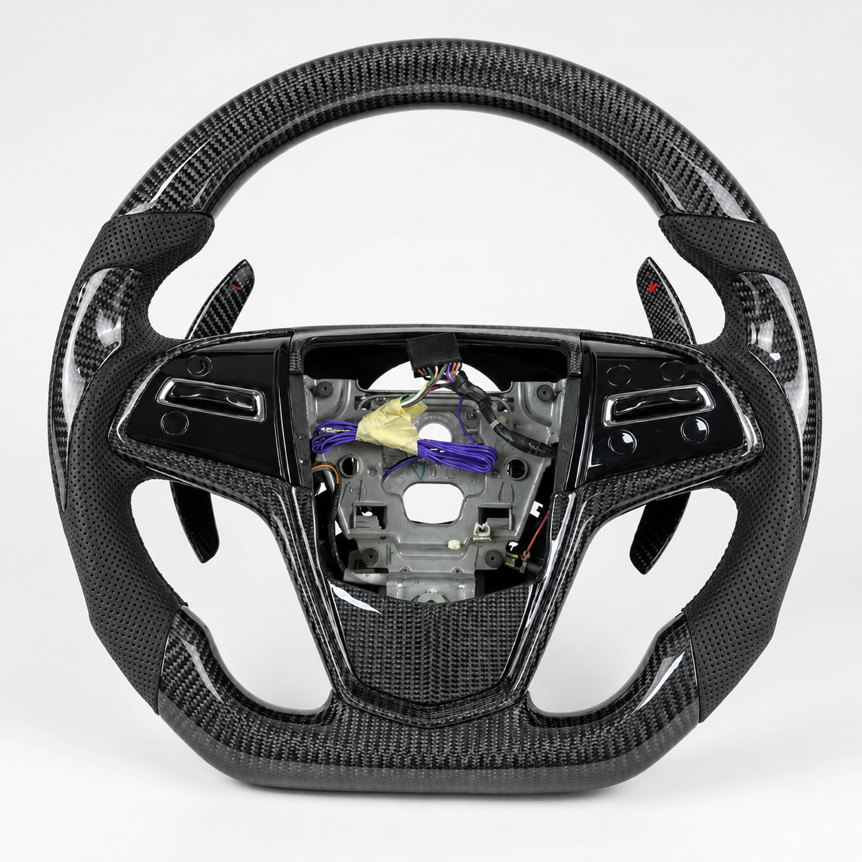 2013-2018 Cadillac ATS/CTS-V Carbon Fiber Leather Steering Wheel