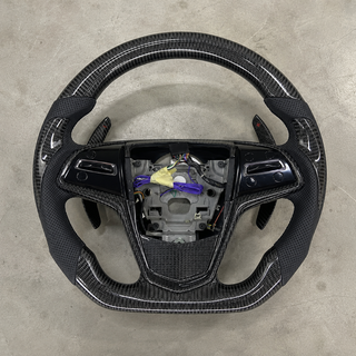 2013-2018 Cadillac ATS/CTS-V Carbon Fiber Leather Steering Wheel