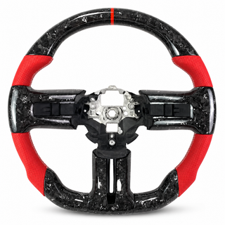 2005-2014 Ford Mustang S197 GT Carbon Fiber Leather Steering Wheel