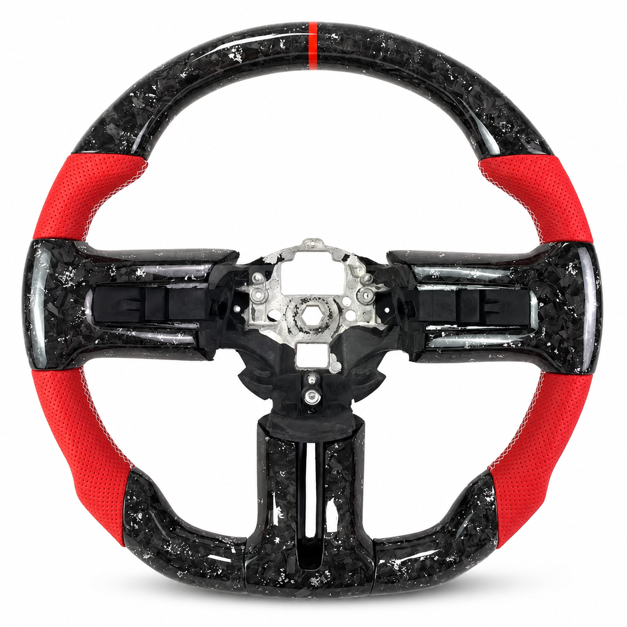 2005-2014 Ford Mustang S197 GT Carbon Fiber Leather Steering Wheel