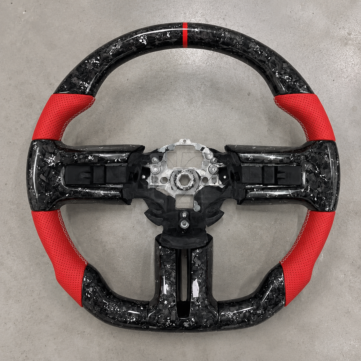 2005-2014 Ford Mustang S197 GT Carbon Fiber Leather Steering Wheel