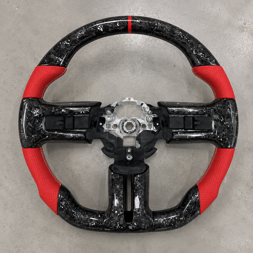 2005-2014 Ford Mustang S197 GT Carbon Fiber Leather Steering Wheel
