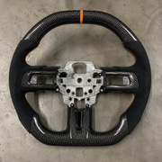 2015-2023 Ford Mustang S550 GT500 Suede Carbon Fiber Steering Wheel