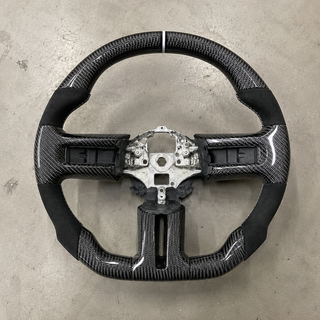 2015-2023 Ford Mustang S550 Flat Bottom Carbon Fiber Steering Wheel