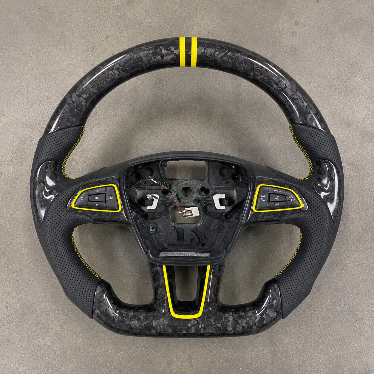 2012-2018 Ford Focus MK3 ST/RS Forged Suede Carbon Fiber Steering Wheel