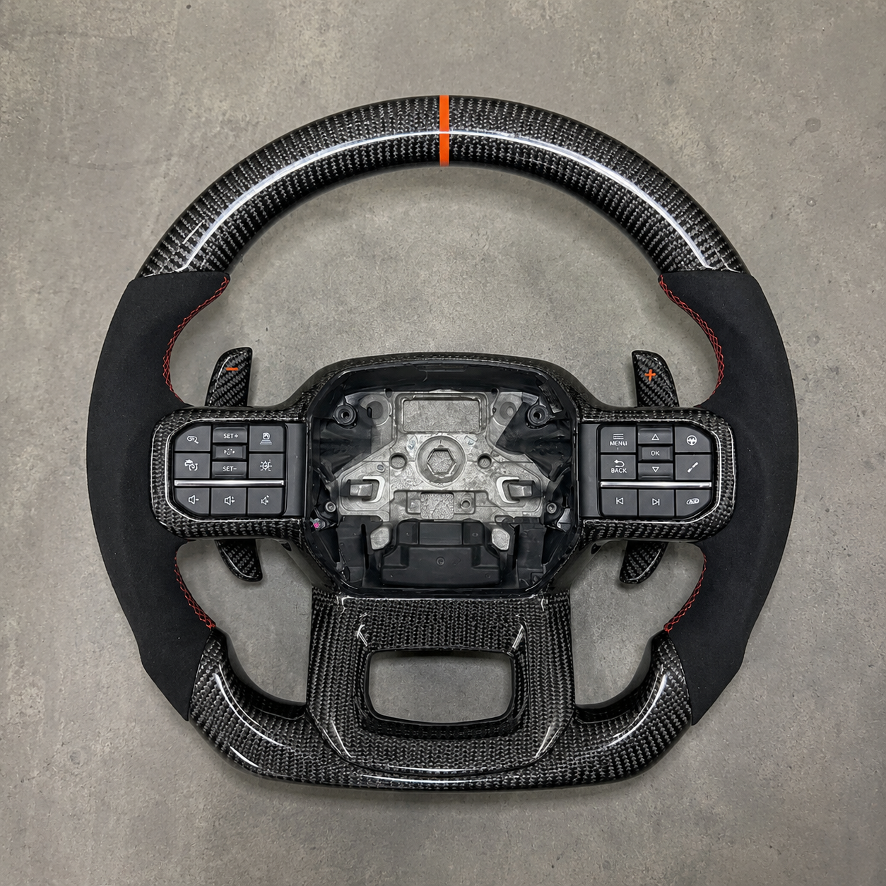 2019-2024 Ford F-150/Raptor/Ranger/Explorer Carbon Fiber Steering Wheel