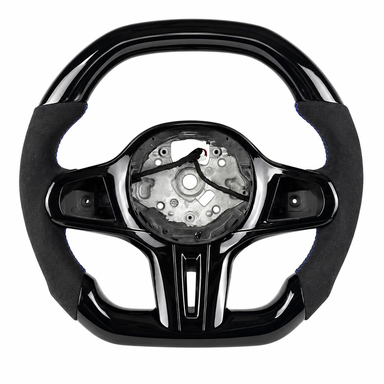 2017-2024 BMW G-Series Gloss Black Carbon Fiber Steering Wheel