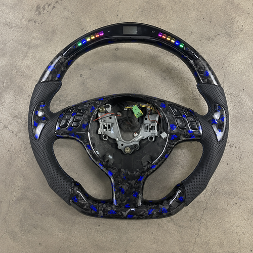 1999-2006 BMW E46/E39/E53 LED Forged Carbon Fiber Steering Wheel