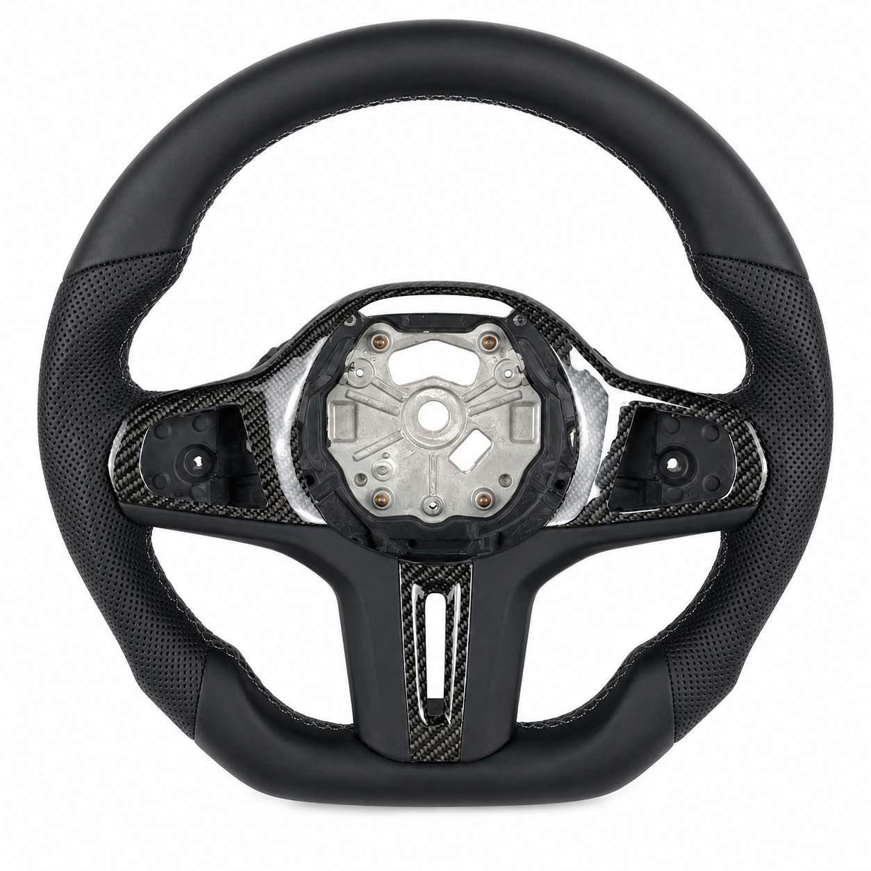 2017-2024 BMW G-Series M Sport Suede Carbon Fiber Steering Wheel