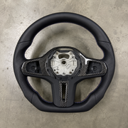2017-2024 BMW G-Series M Sport Suede Carbon Fiber Steering Wheel