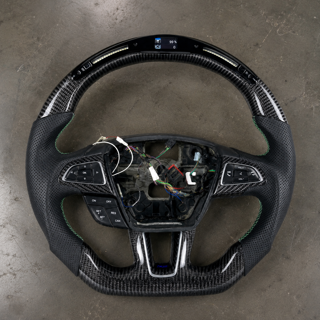 2012-2018 Ford Focus MK3 ST/RS Carbon Fiber LED Steering Wheel