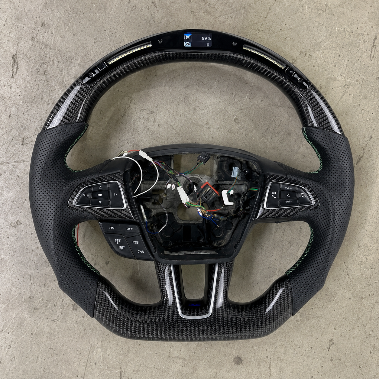 2012-2018 Ford Focus MK3 ST/RS Carbon Fiber LED Steering Wheel