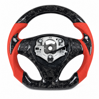 2005-2013 BMW E8X/E9X M Sport Forged Suede Carbon Fiber Steering Wheel