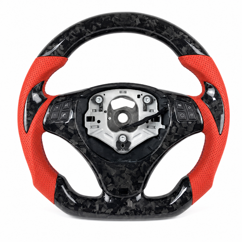 2005-2013 BMW E8X/E9X M Sport Forged Suede Carbon Fiber Steering Wheel