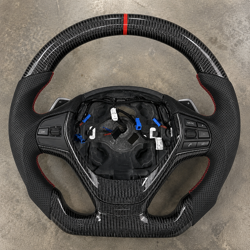 2007-2012 BMW F10/F20/F30/E70/E87 Sport Carbon Fiber Steering Wheel