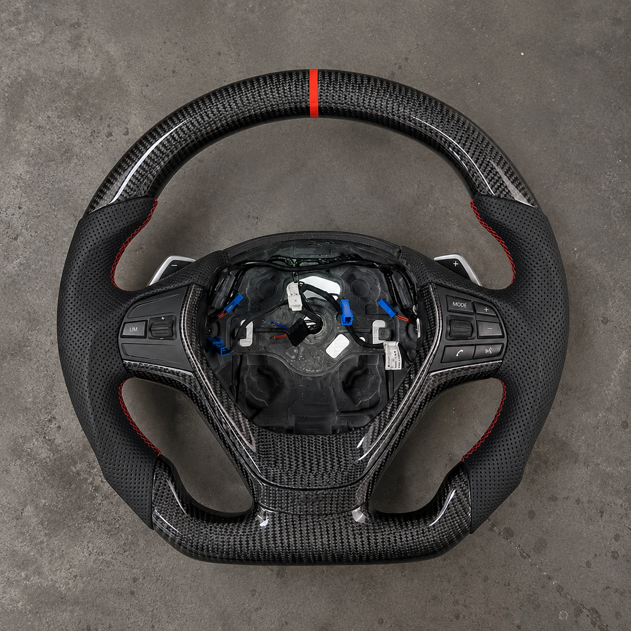 2007-2012 BMW F10/F20/F30/E70/E87 Sport Carbon Fiber Steering Wheel