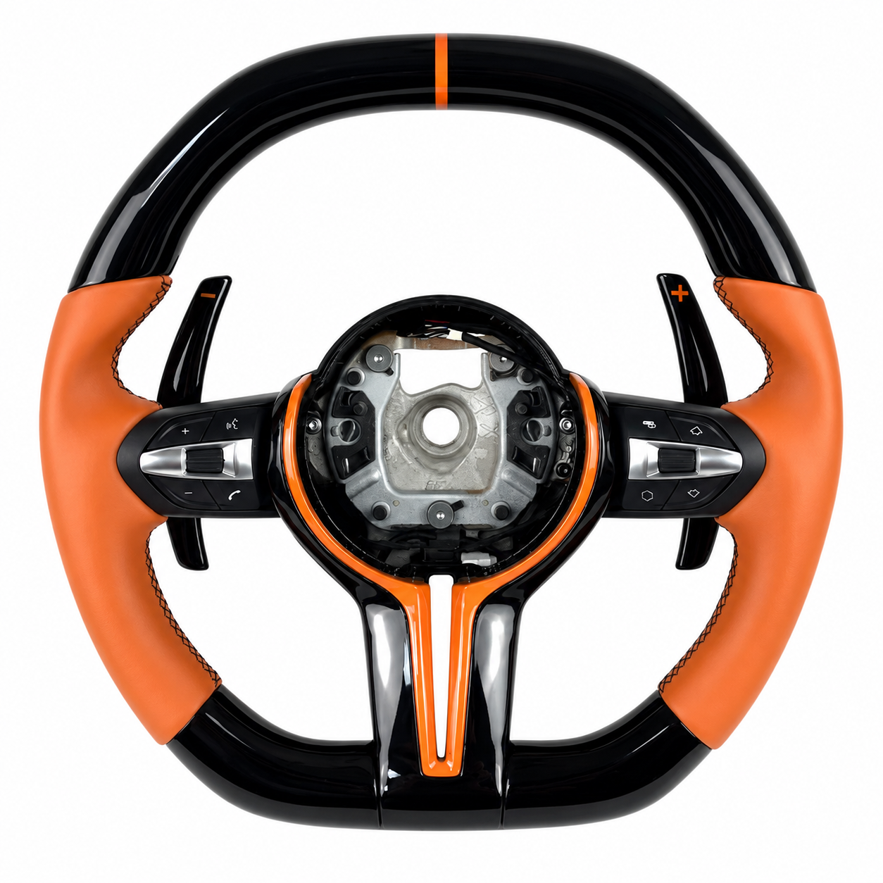 2011-2021 BMW F-Series Leather Carbon Fiber Steering Wheel