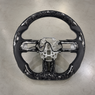 2024-2026 Ford Mustang S650 GT/EcoBoost Suede Carbon Fiber Steering Wheel