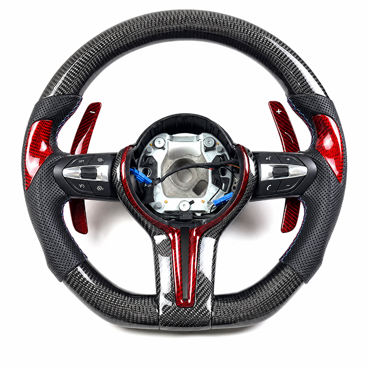 2012-2020 BMW F30/F32/F80/F87 Leather Carbon Fiber Steering Wheel
