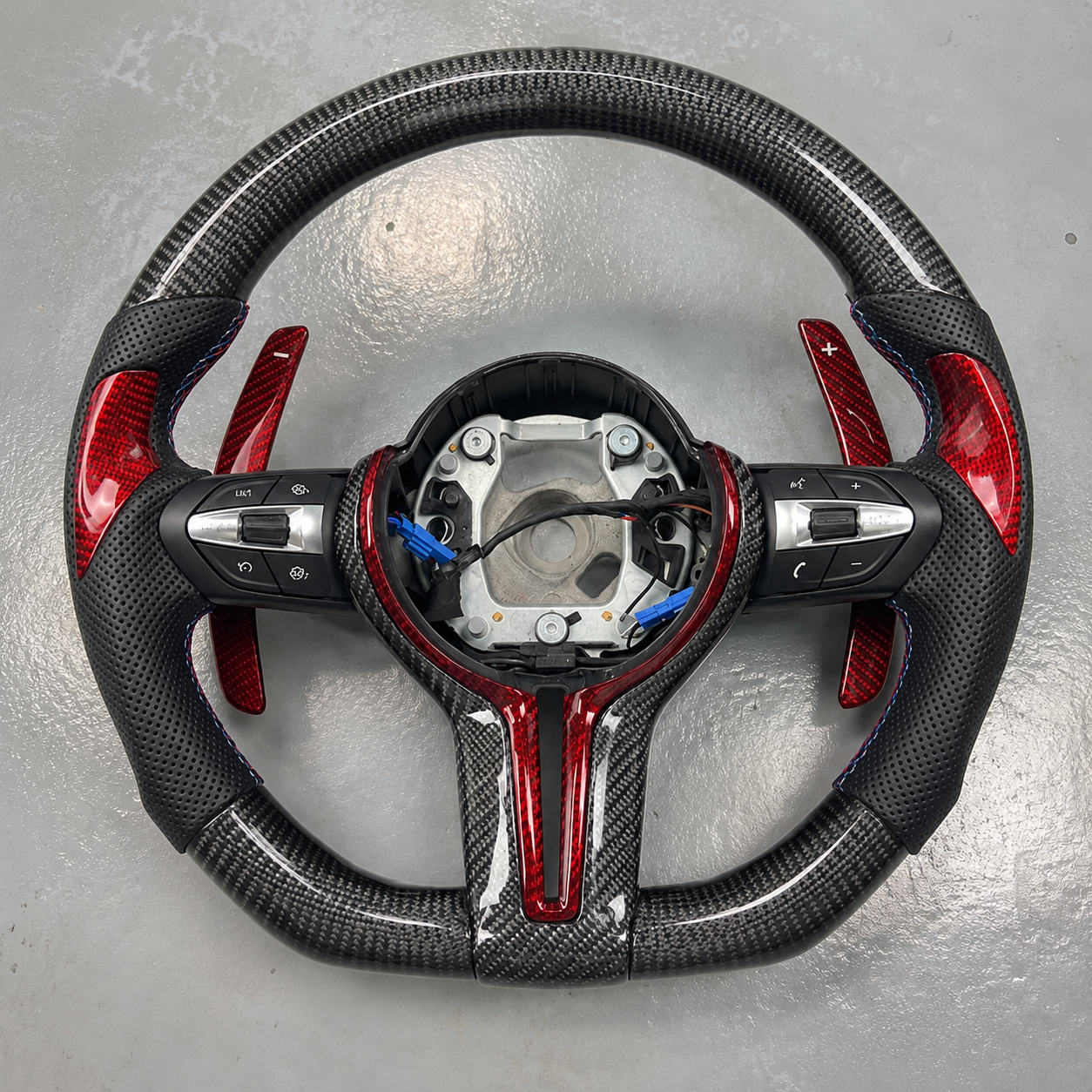 2012-2020 BMW F30/F32/F80/F87 Leather Carbon Fiber Steering Wheel