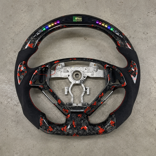 2008-2014 Infiniti G25/G35/G37/Q60 Forged LED Carbon Fiber Steering Wheel