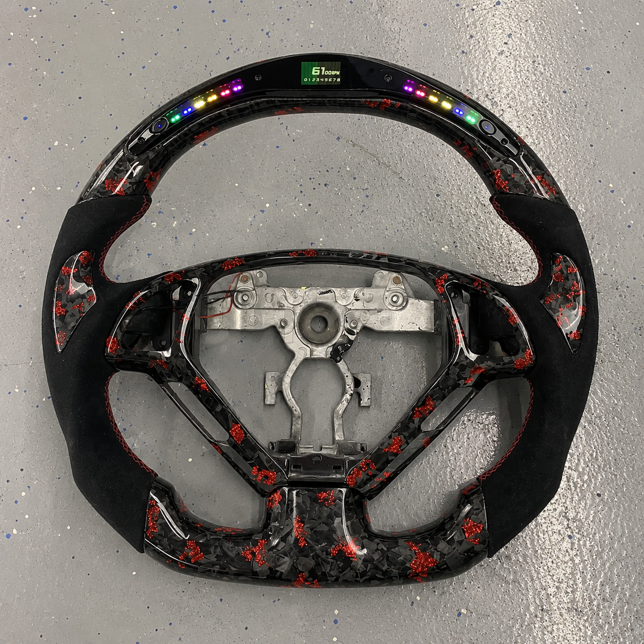 2008-2014 Infiniti G25/G35/G37/Q60 Forged LED Carbon Fiber Steering Wheel