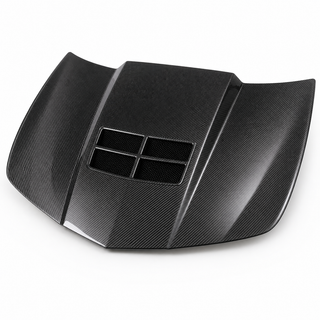 2010-2015 Chevrolet Camaro 5th Gen ZL1 Style Carbon Fiber Hood - Detail closeup