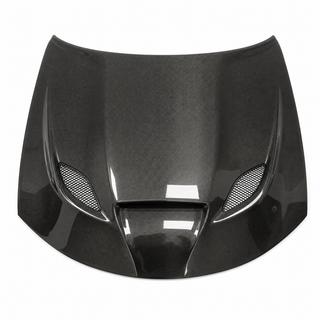 2015-2023 Dodge Charger LD Hellcat Style Carbon Fiber Hood - Alternate angle