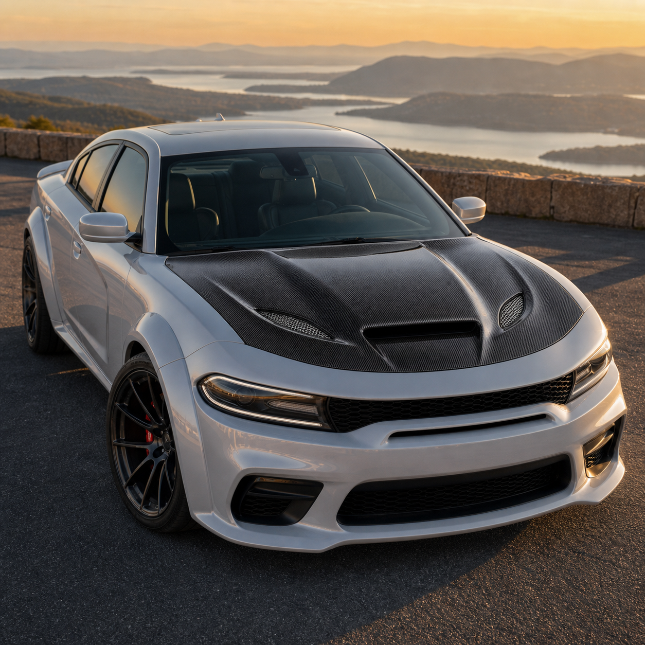 2016-2023 Dodge Charger Carbon Fiber Hood