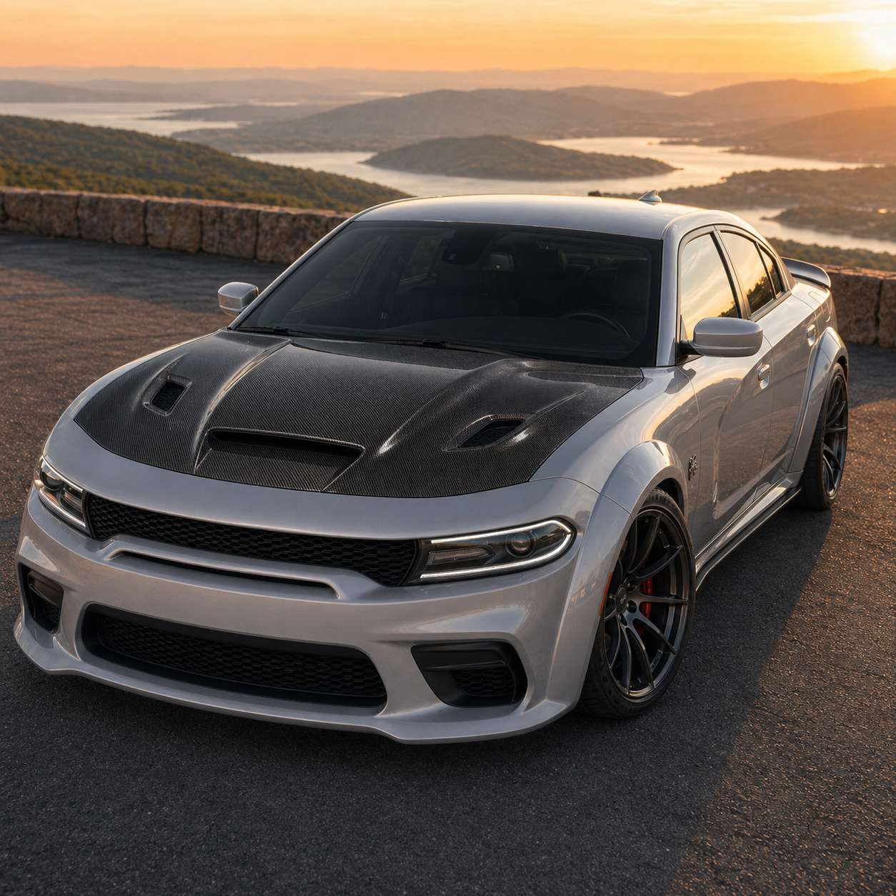 2015-2022 Dodge Charger Carbon Fiber Hood