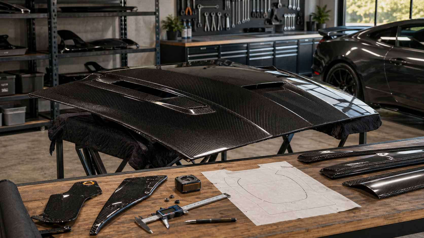 Premium carbon fiber vehicle styling